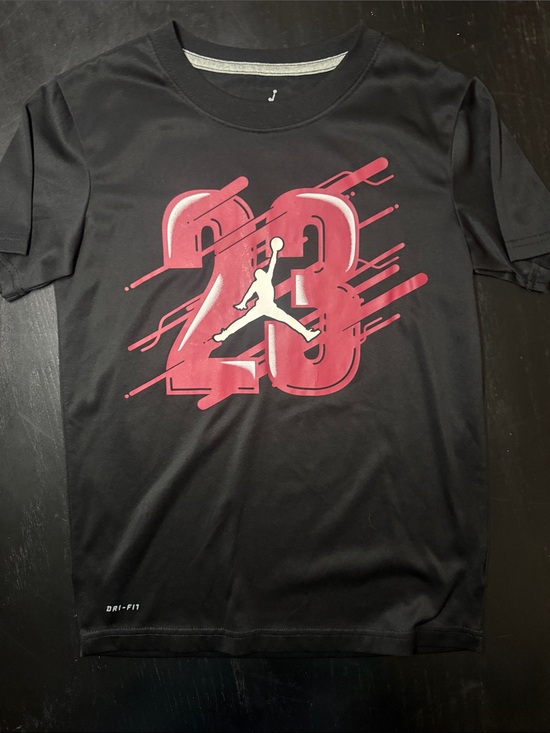 Jordan Other - Jordan Black Tee with White Jumpman Logo and Gray Trim